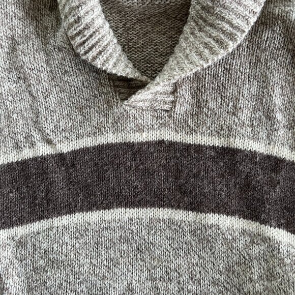 Vintage Women’s Winona Knits Striped Shawl Collar Sweater - Size M - Picture 3 of 6
